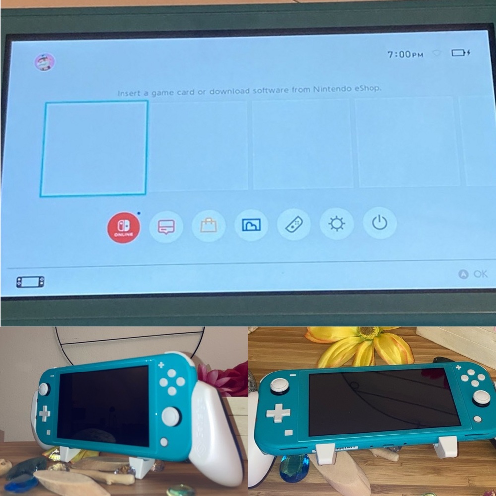Nintendo Switch Lite Game System Console SATISFYE GRIP & Carrying Case - Picture 4 of 11